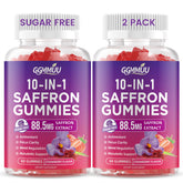 GGMMUU Saffron Gummies front view with packaging