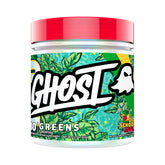 GHOST Greens Chlorella Supplement tub front view with Old School Apple flavour