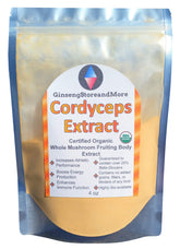 GinsengStoreAndMore Cordyceps Mushroom Supplement front view