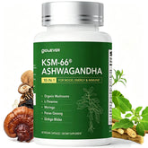 GlowEver Ashwagandha Supplement bottle front view
