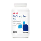 GNC B Complex 50 Capsules front view with packaging