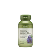 GNC Bilberry Fruit Extract 60mg capsule bottle front view