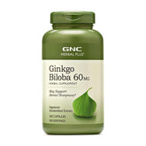 GNC Ginkgo Biloba 60mg 300 Capsules front view