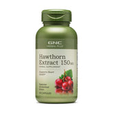 GNC Herbal Plus Hawthorn Extract 150mg supplement front view