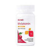 GNC Melatonin 1mg Cherry Lozenges front view packaging