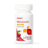 GNC Melatonin Lozenges 1mg Cherry front view packaging