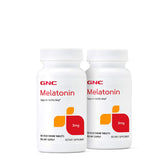 GNC Melatonin Quick-Dissolving Lozenges 5mg Peppermint front view