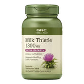 GNC Milk Thistle Extra Strength 1300mg supplement front view