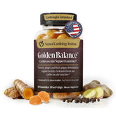 Golden Balance Turmeric Gummies bottle front view with 60 gummies