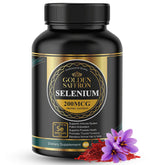GOLDEN SAFFRON Selenium Supplement bottle front view