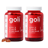 Goli Apple Cider Vinegar Gummies front view with packaging