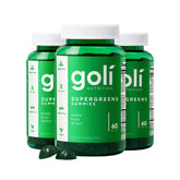 Goli Supergreens Gummies 60 count bottle front view