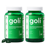 Goli Supergreens Gummies 60 count front view