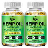 GORNVB Hemp Oil Capsules Omega 3-6-9 front view
