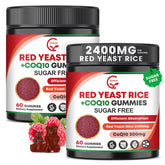 GORNVB Red Yeast Rice 2400mg + CoQ10 200mg gummies front view