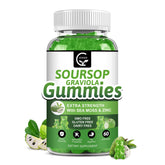 GORNVB Soursop Graviola Gummies front view with cute shapes