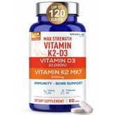 Granions Vitamin D3 & K2 supplement bottle front view