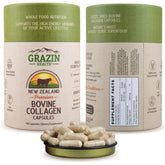 GRAZIN HEALTH Grass Fed Bovine Collagen Powder front view