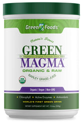 Green Foods Green Magma Organic Barley Grass Powder 358g front view