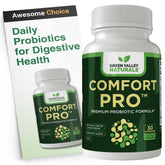 GREEN VALLEY NATURALS ComfortPro Probiotic Supplement front view