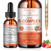 GREENPEOPLE B-Complex Liquid Supplement front view with label