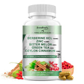 GREENPEOPLE Berberine Capsules 1500mg bottle front view