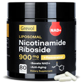 Grevol Liposomal NAD+ Resveratrol Supplement 80 capsules front view