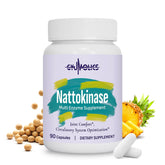 Gyumolics Nattokinase Supplement bottle front view with 90 capsules