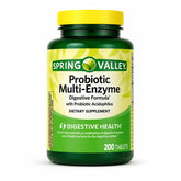 H4U Probiotic Multi-Enzyme daily Formula Tablets 200 Count front view