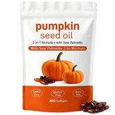 hanachi Pumpkin Seed Oil Capsules with Saw Palmetto front view