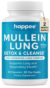 Happee Mullein Leaf Extract supplement bottle front view