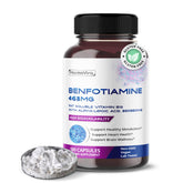 HarmoVira Benfotiamine Capsules 180 Count front view