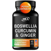 HCL HERBAL CODE LABS Turmeric Curcumin with Boswellia & Ginger 700mg front view