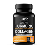 HCL Turmeric Collagen Supplement 500mg front view