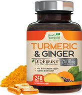 Health Nutrition Naturals Turmeric Curcumin Complex 2000mg front view