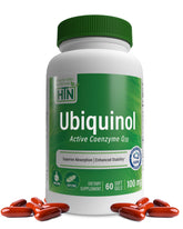 Health Thru Nutrition CoQ10 Ubiquinol capsules front view