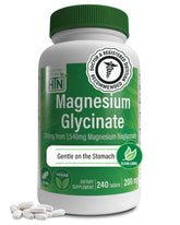 Health Thru Nutrition Magnesium Glycinate 240 tablets bottle front view
