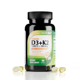 HealthA2Z Vitamins D3 + K2 softgels front view