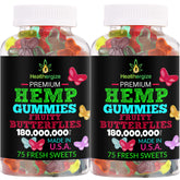 Healthergize Hemp Gummies 150 Count front view