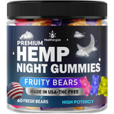 Healthergize Hempseed Oil Gummies front view packaging