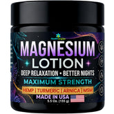 Healthergize Magnesium Lotion 5.5 oz jar front view