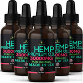 Healthergize Organic Hemp Seed Oil 1oz bottle front view