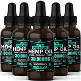 Healthergize Organic Hemp Seed Oil 5-Pack front view