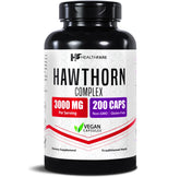 Healthfare Hawthorn Extract 3000mg vegan capsules front view