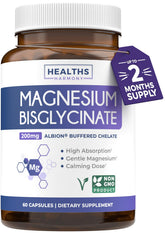 Healths Harmony Magnesium Bisglycinate Chelate 100g front view