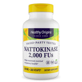 Healthy Origins Nattokinase multi-enzyme supplement front view