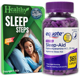 Healthy Surplus Sleep-Aid Diphenhydramine HCI 25 mg 365 Caplets front view