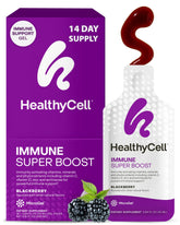 Healthycell Elderberry MicroGel front view with packaging