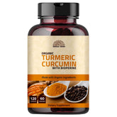 Hebhac Herbs Turmeric Curcumin Capsules 500mg front view