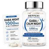 Heffchi GABA Capsules 60 Count bottle front view